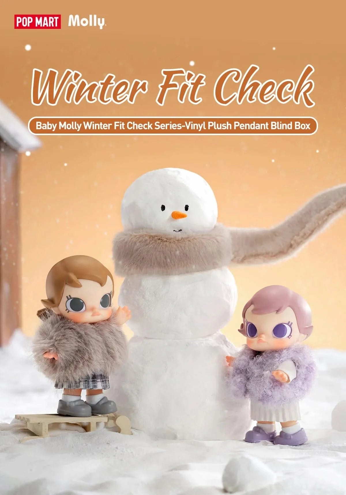 BABY MOLLY Winter Fit Check Series-Vinyl Plush Pendant Blind Box