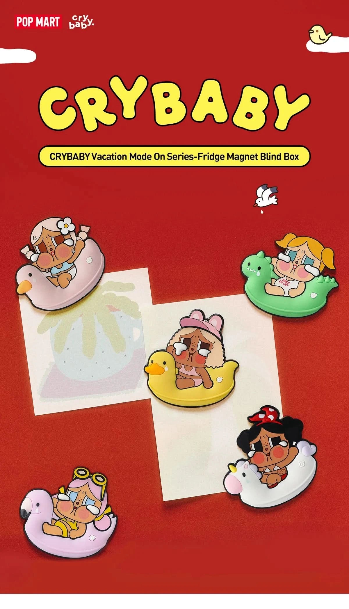 CRYBABY Vacation Mode On Series-Fridge Magnet Blind Box