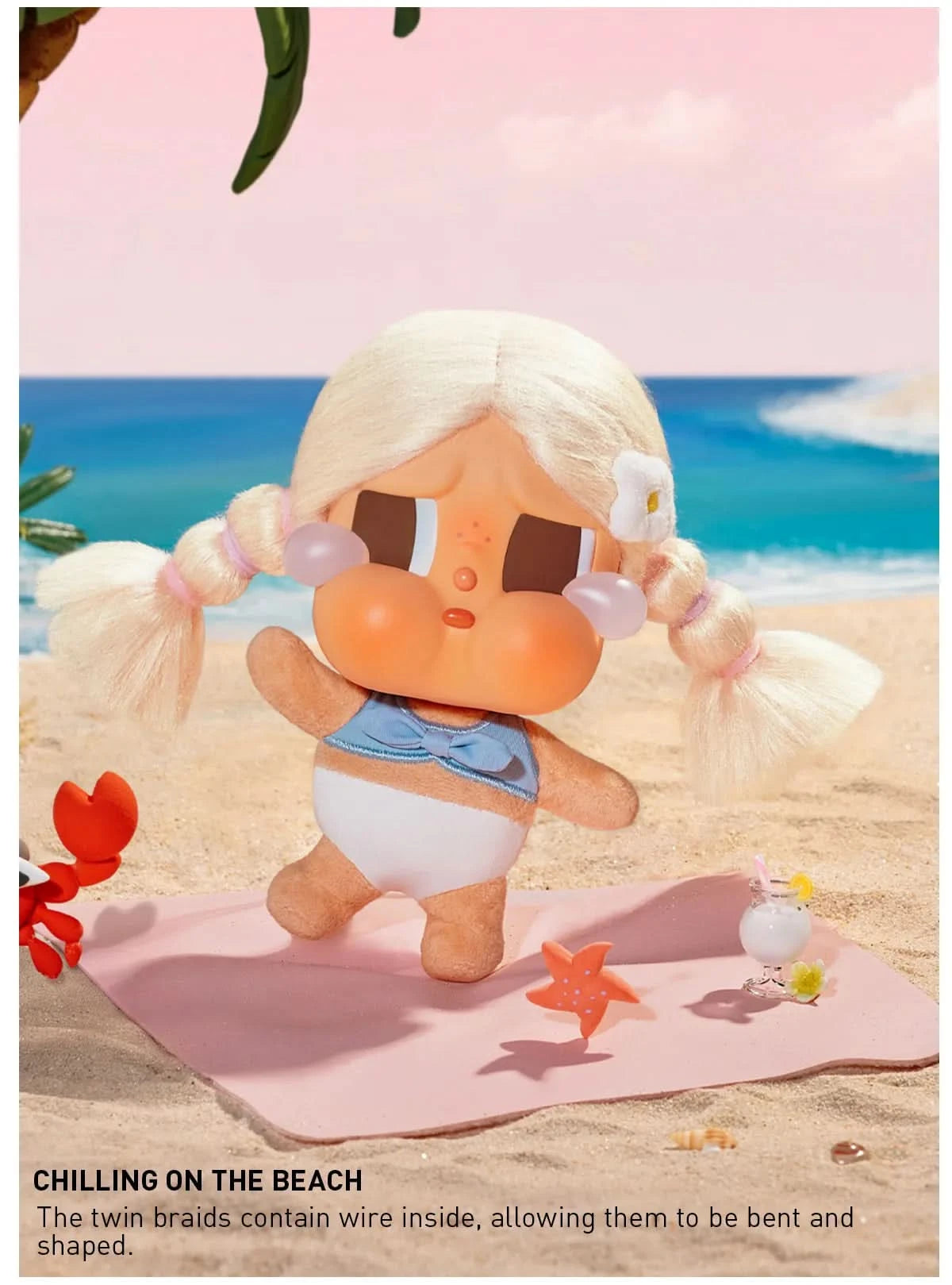 CRYBABY Vacation Mode On Series-Vinyl Plush Pendant Blind Box