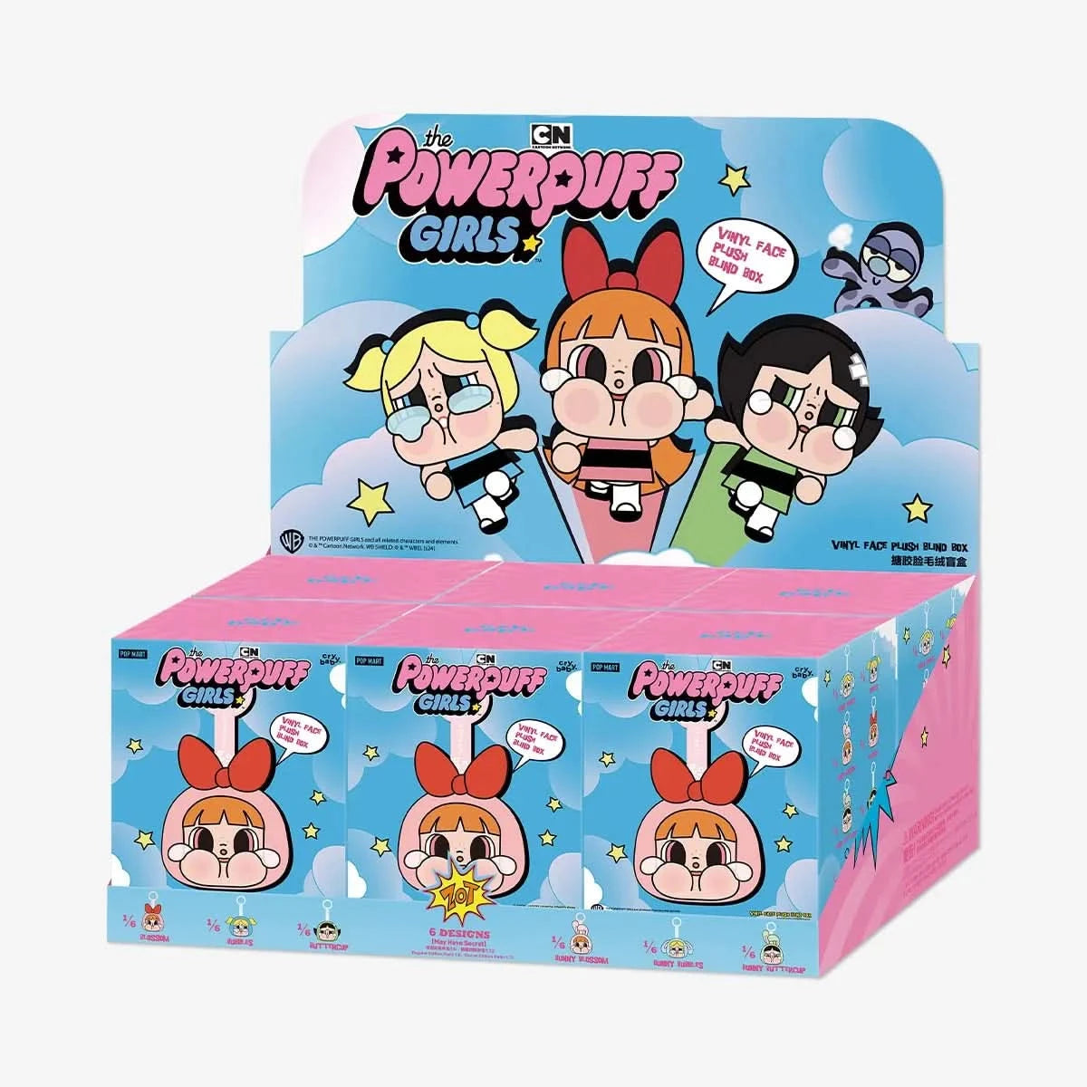 Crybaby x The Powerpuff Girls Vinyl Face Series Plush Dolls Blind Box - toptoylands