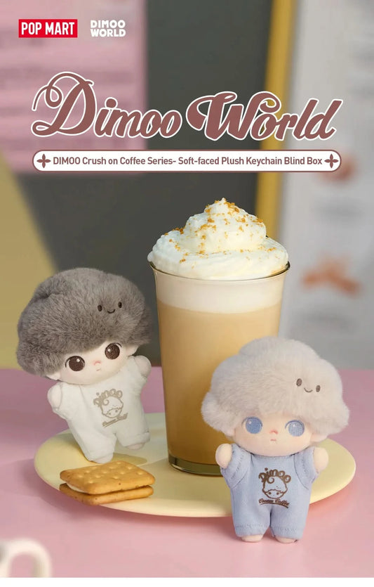 DIMOO Crush on Coffee Series-Soft-faced Plush Keychain Blind Box