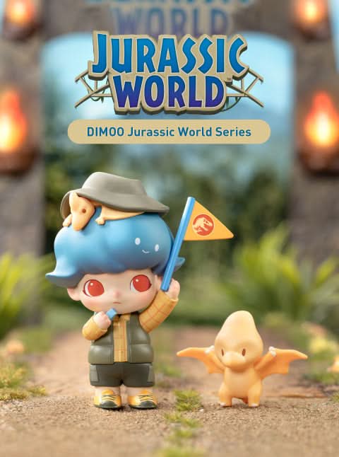 DIMOO Jurassic World Series Figures Blindbox - toptoylands