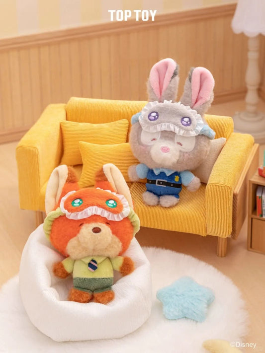 DISNEY Squinting Pajama Series Plush Blind Box - Plush Pendant - toptoylands