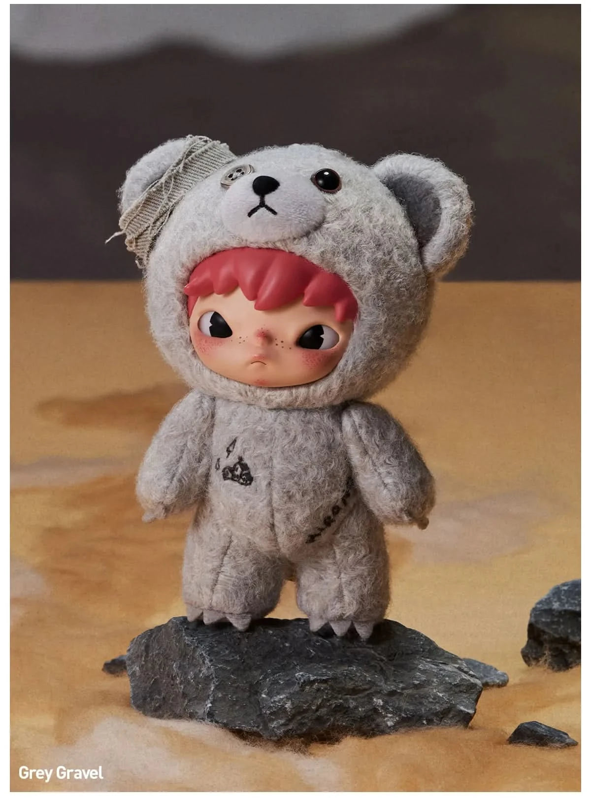 HIRONO Road Journal Series-Plush Doll Pendant Blind Box grey gravel