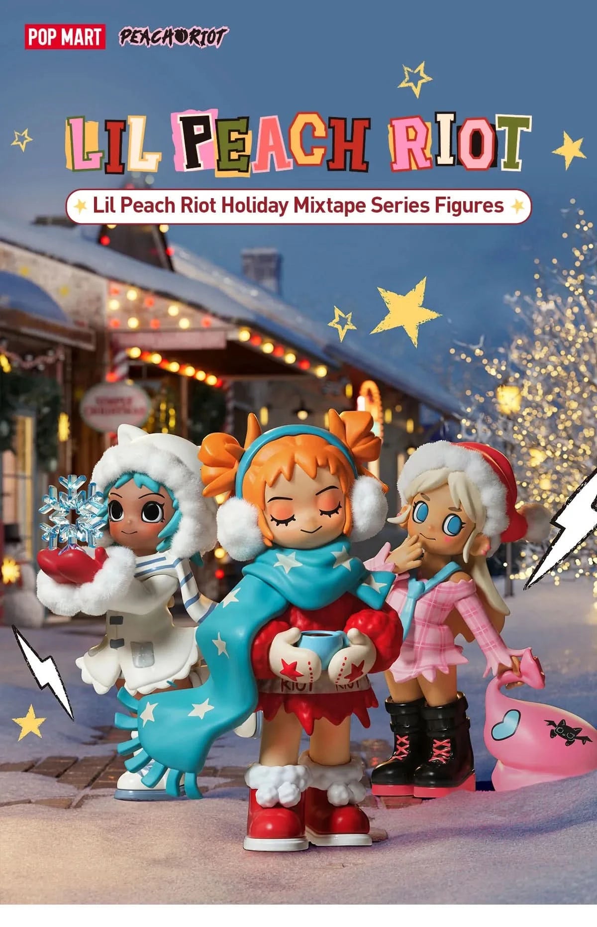 Lil PEACH RIOT Holiday Mixtape Series Figures Blindbox