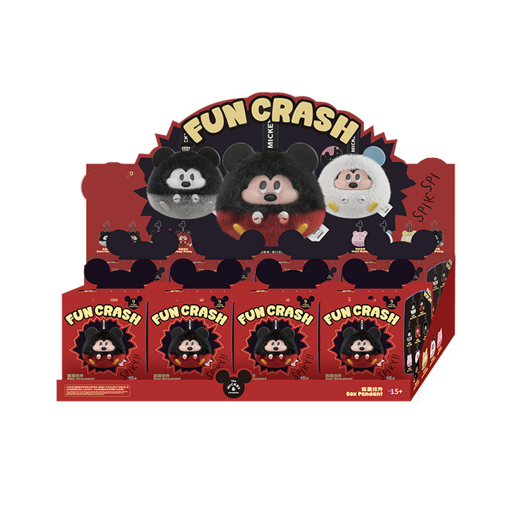 MICKEY Fun Crash Series Vinly Plush Pendant Dolls, Blind Box - toptoylands