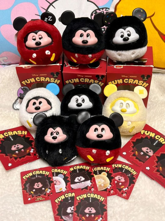 MICKEY Fun Crash Series Vinly Plush Pendant Dolls, Blind Box - toptoylands