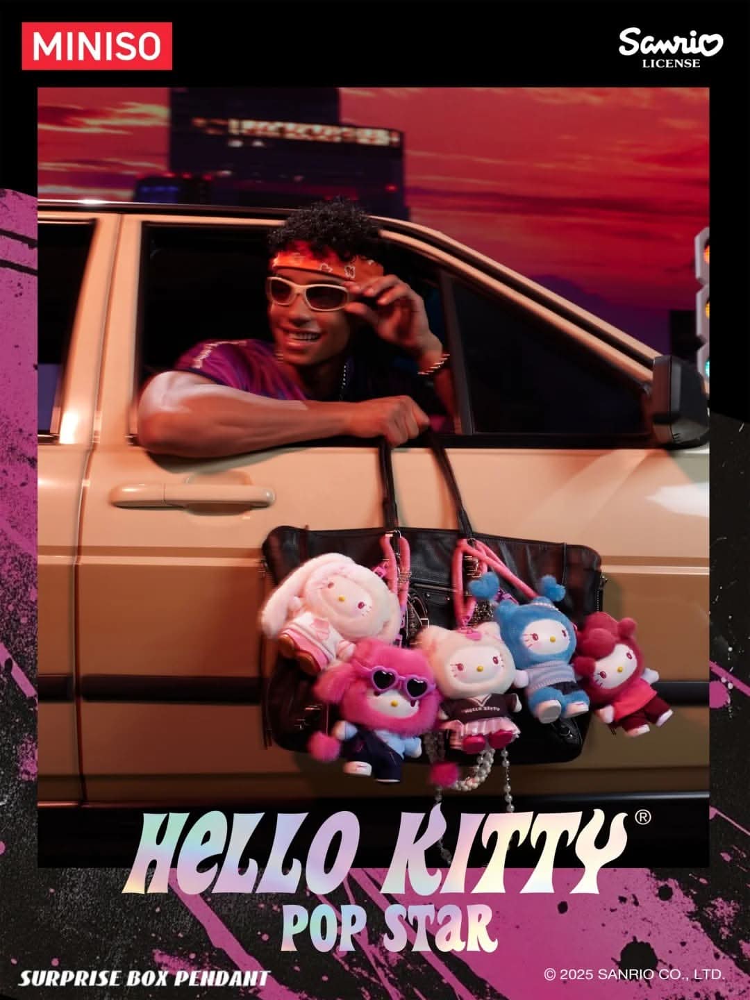 MINISO x HELLO KITTY Pop Star Series Plush Blind Box