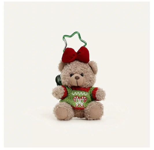Christmas sweater bear Bag Charm - toptoylands