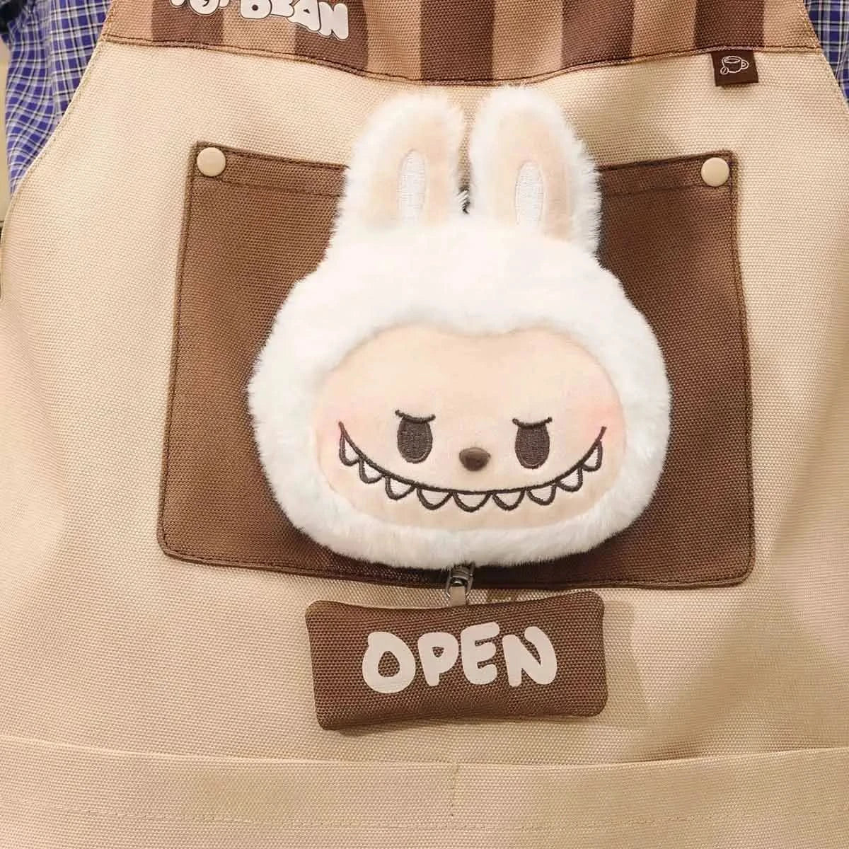 POP BEAN Coffee Factory Series-LABUBU Apron6