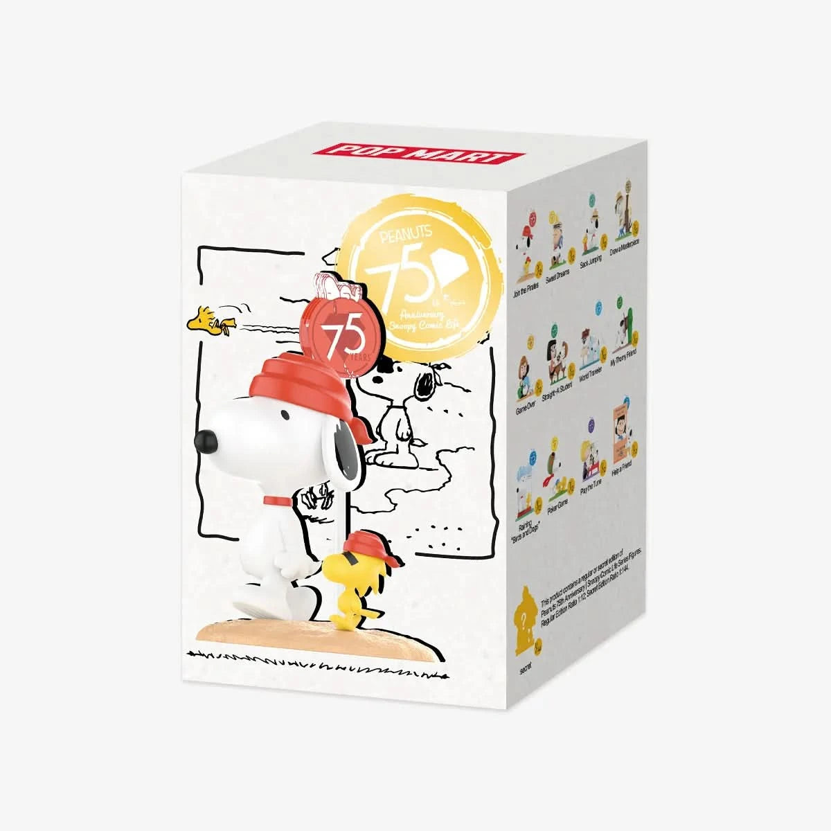Peanuts 75th Anniversary | Snoopy Comic Life Series Figures Blindbox - toptoylands