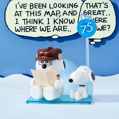 Peanuts 75th Anniversary | Snoopy Comic Life Series Figures Blindbox - toptoylands