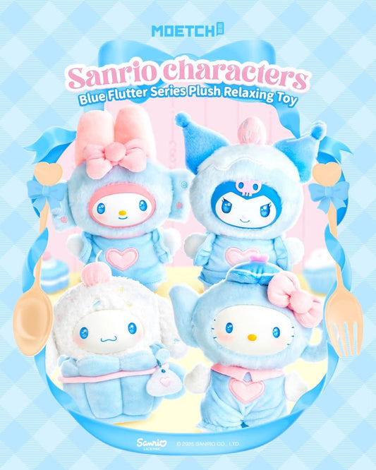 SANRIO characrers glue flutter series Plush Pendant Blind Box-toptoylands