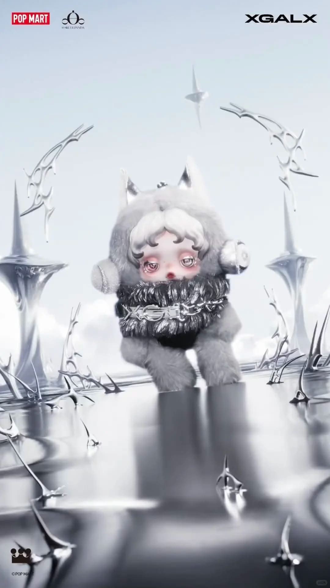 SKULLPANDA XG Plush Doll Pendant (Japan Exclusive)