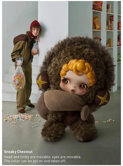 SKULLPANDA You Found Me! Series Plush Doll Pendant sneaky chestnut