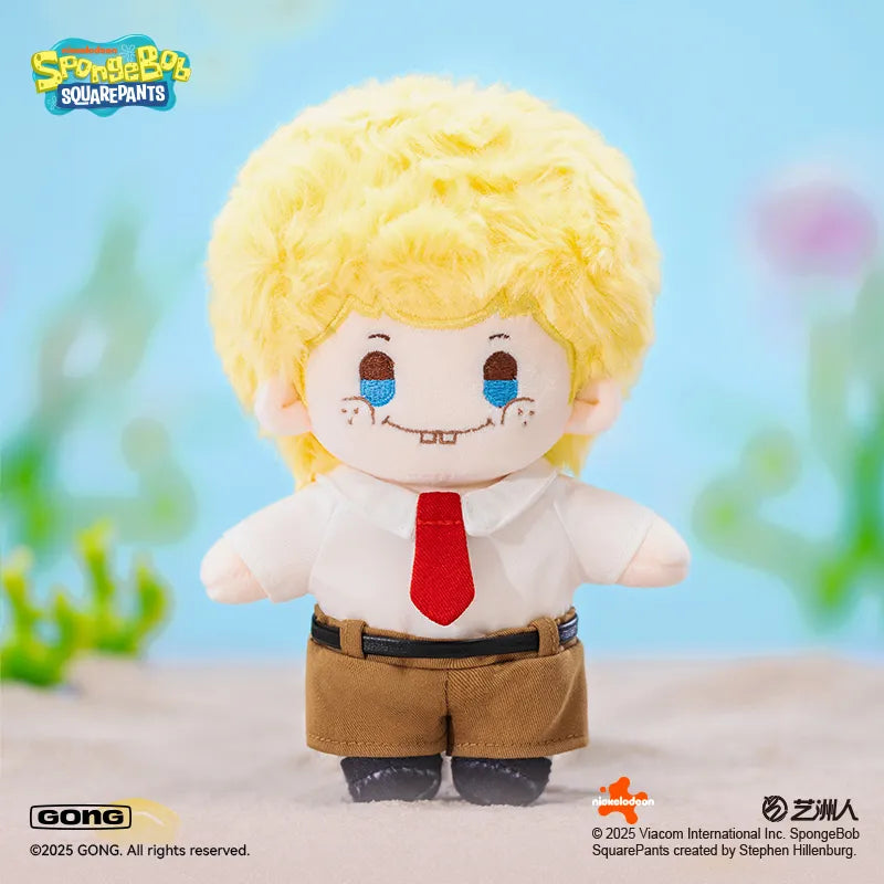Colgante de peluche antropomórfico de Bob Esponja con caja ciega 