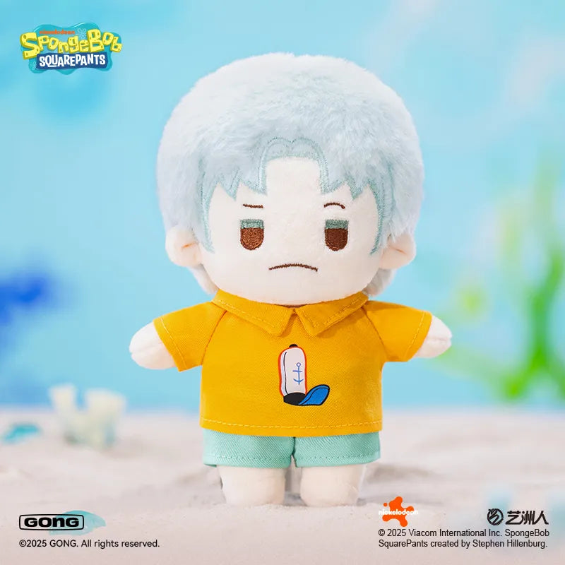 Colgante de peluche antropomórfico de Bob Esponja con caja ciega 