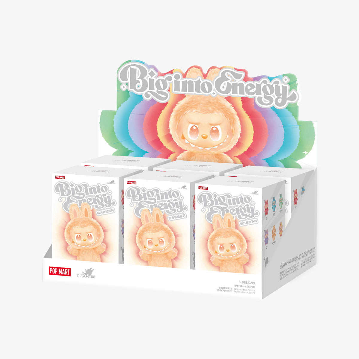 THE MONSTERS Labubu V3 Big into Energy Series-Vinyl Plush Pendant Blind Box