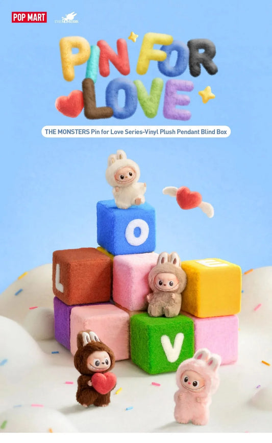 THE_MONSTERS_Pin_for_Love_Series-Vinyl_Plush_Pendant_Blind_Box_A-Z_popmart labubu v
4