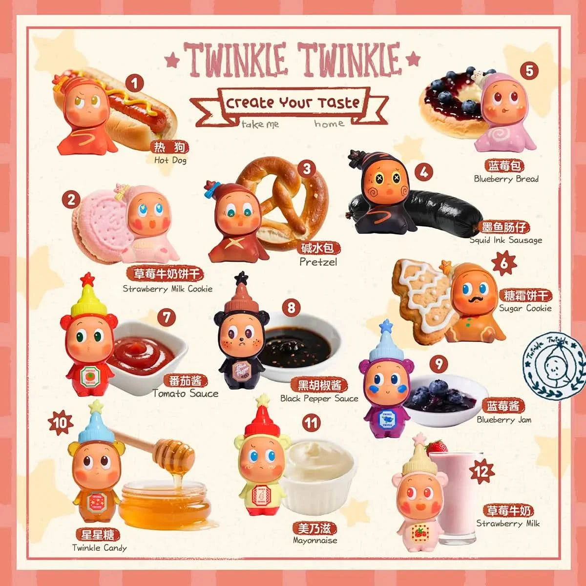 Twinkle Twinkle Create Your Taste Series Figures Blindbox - B - toptoylands