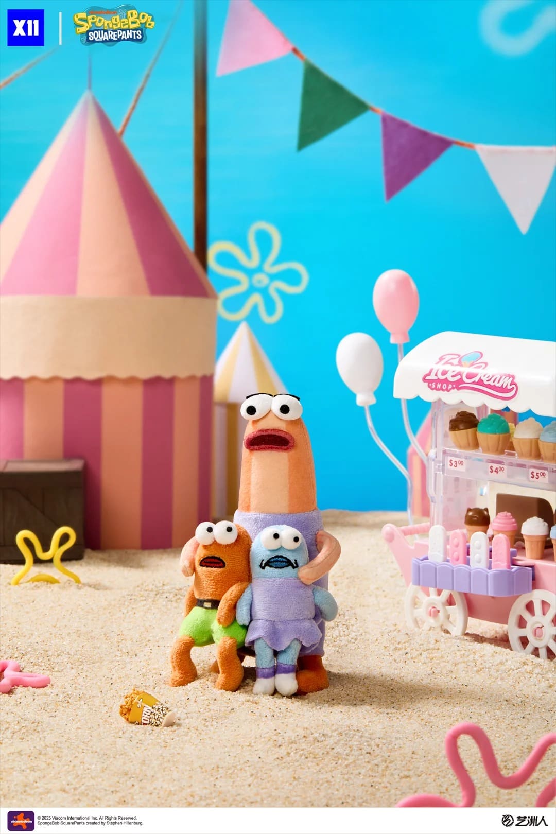 X11 SpongeBob Bikini Bottom Blind Box – Plush Pendant Figures 2.0