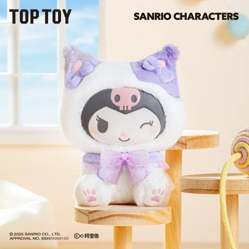 Sanrio Characters Play with Kittens Series Plush Keychains Gift Blind Box - toptoylands